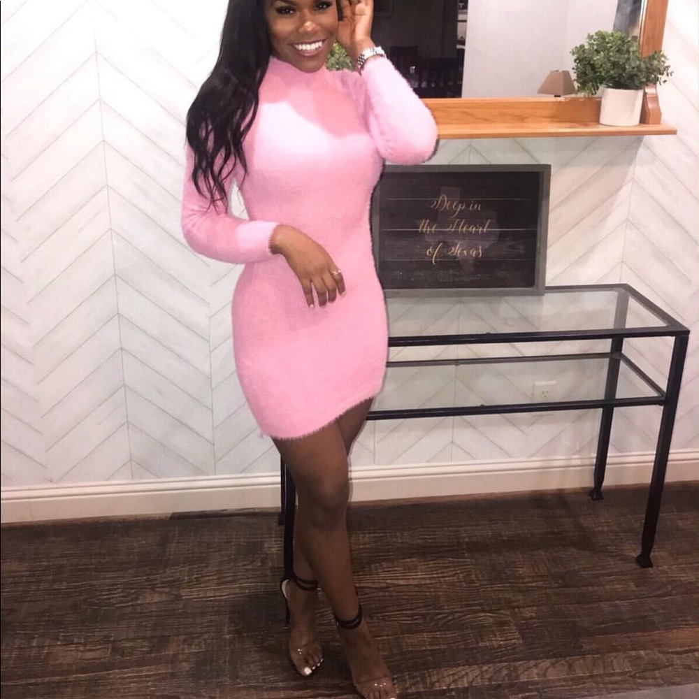 Pink Furry Dress